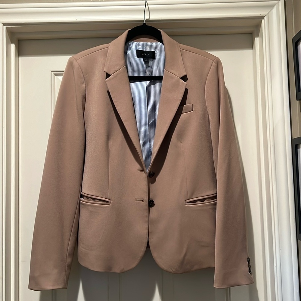 J. Crew Schooboy Notch Lapel Blazer Camel Color Size XL
